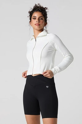 Seamless Foldover Waist Biker Short
