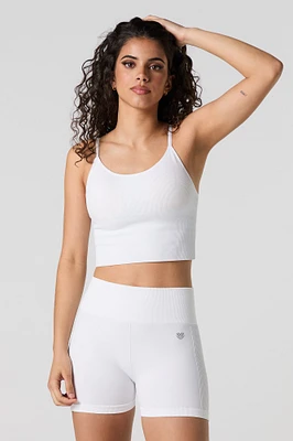 Short de cycliste sans couture à dos ruch