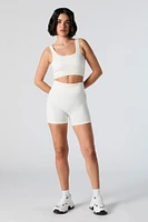 Short de cycliste Active sans couture côtelé