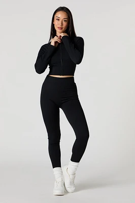 Active Seamless Ribbed High Rise Legging