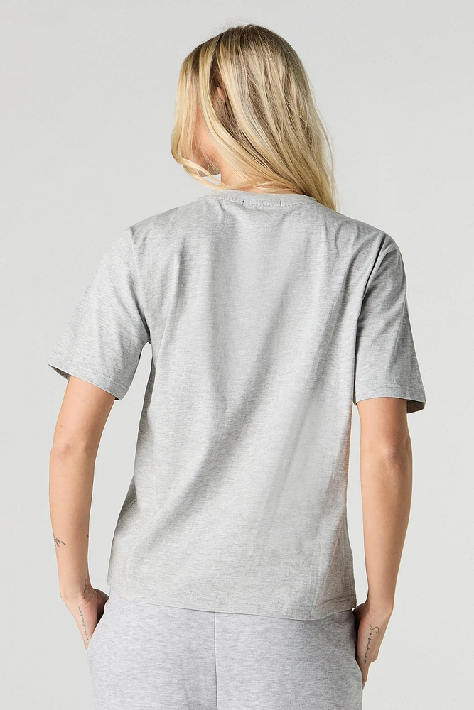 Sensitive Graphic Bow T-Shirt