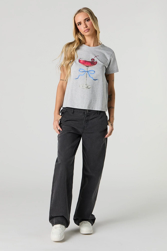 T-shirt à imprimé Cherry Martini