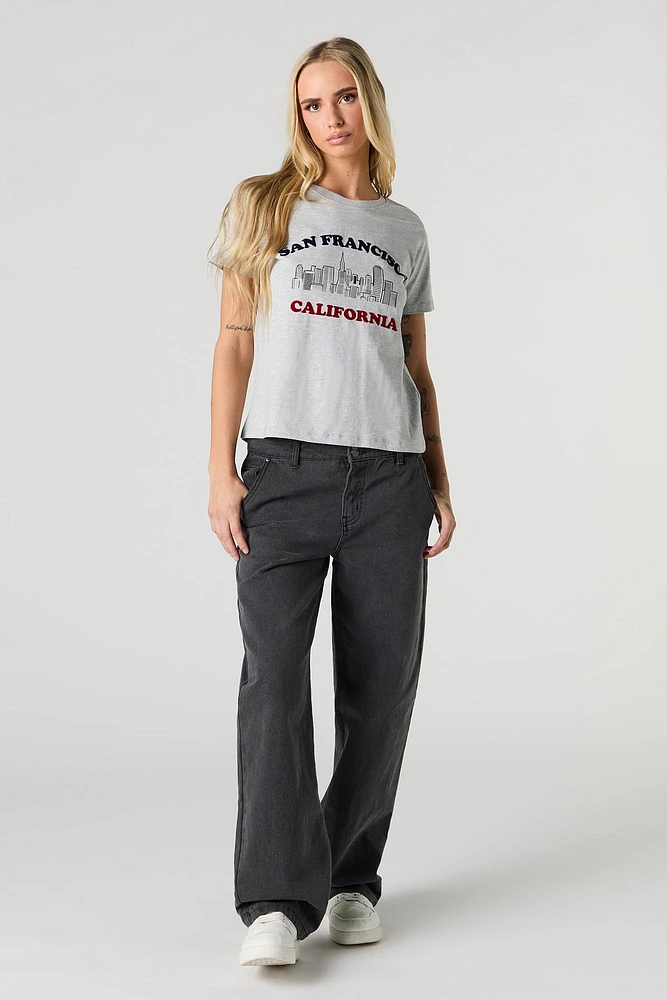 San Francisco Flock Print T-Shirt