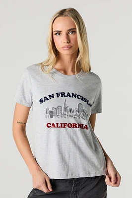 San Francisco Flock Print T-Shirt