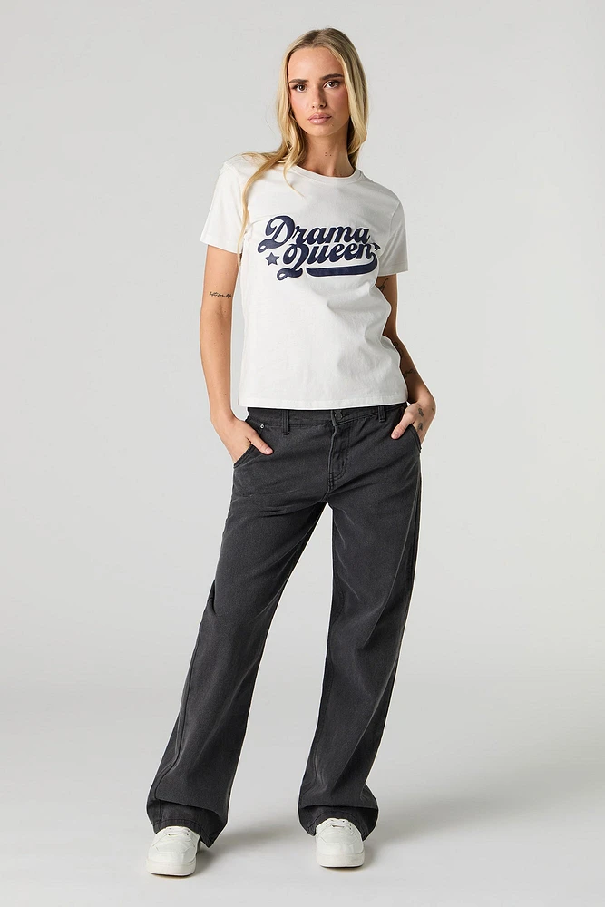 Drama Queen Puff Print T-Shirt