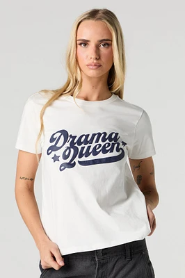 Drama Queen Puff Print T-Shirt