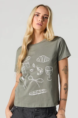 T-shirt à imprimé Cocktails