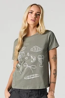T-shirt à imprimé Cocktails