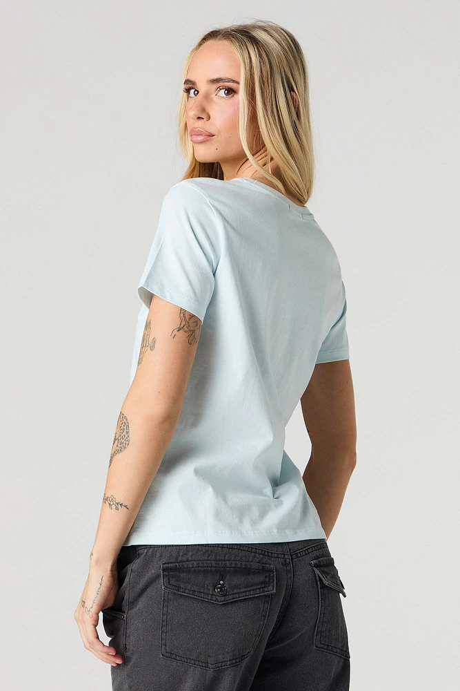 T-shirt avec motif brodé Deer