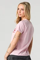 T-shirt avec motif brodé 88 boucle