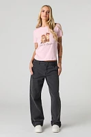 Cute & Psycho Kitten Graphic T-Shirt