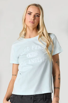 Echo Park LA Flock Print T-Shirt