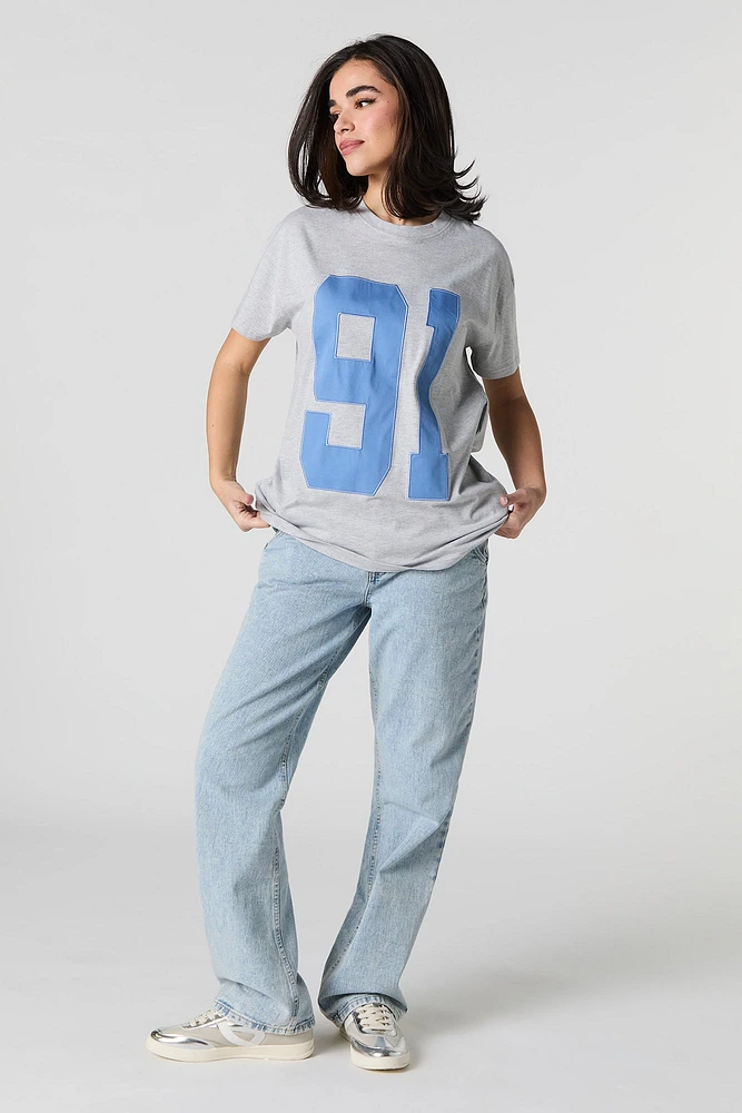 Twill Embroidered T-Shirt