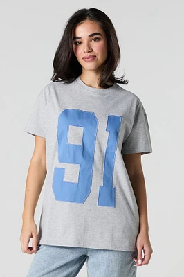 Twill Embroidered T-Shirt
