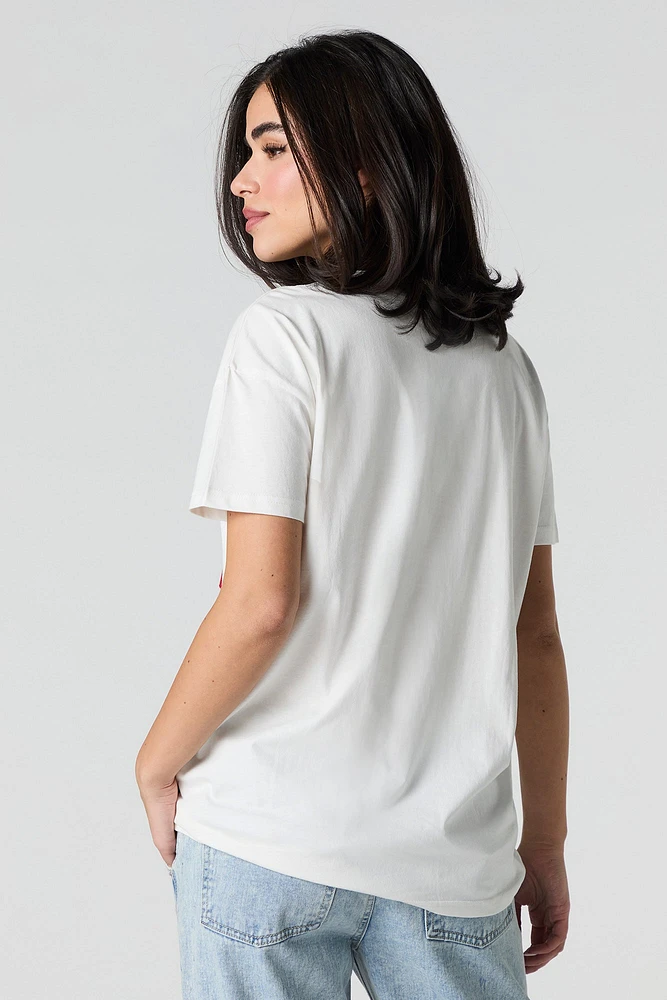 T-shirt avec motif brodé en serg