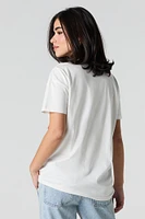 T-shirt avec motif brodé en serg