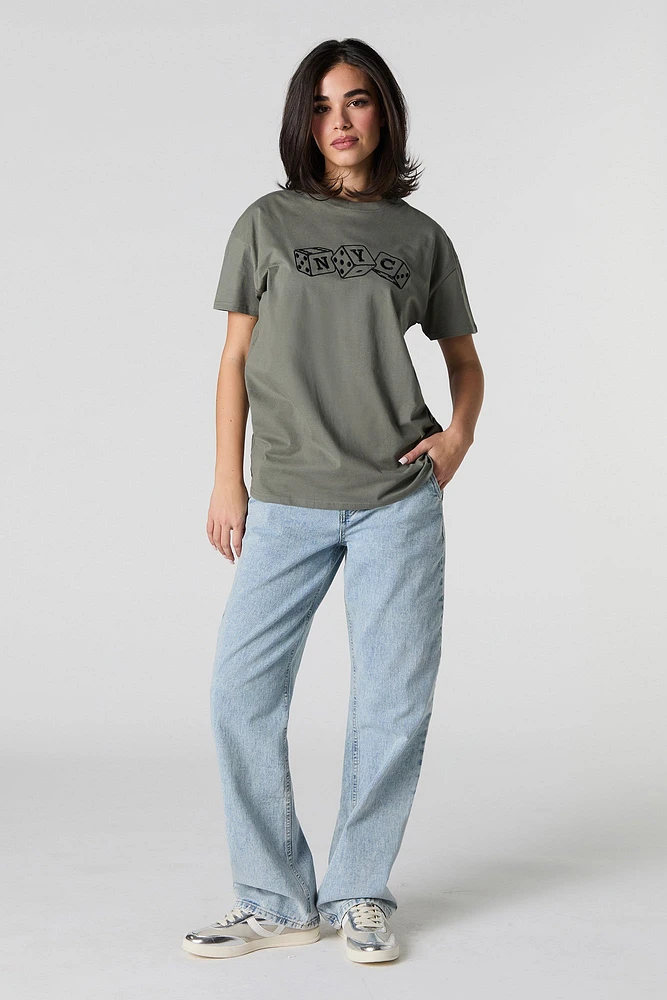 T-shirt avec motif brodé NYC Dice