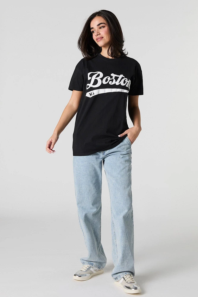 Boston Puff Print T-Shirt