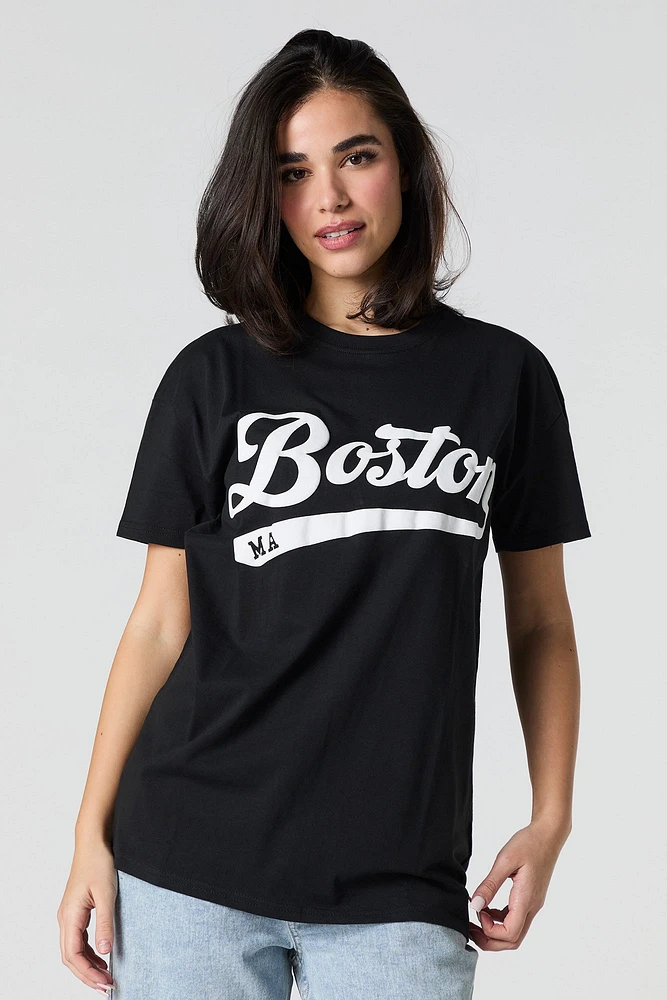 Boston Puff Print T-Shirt