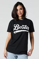 Boston Puff Print T-Shirt