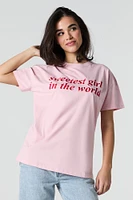 Sweetest Girl Embroidered T-Shirt
