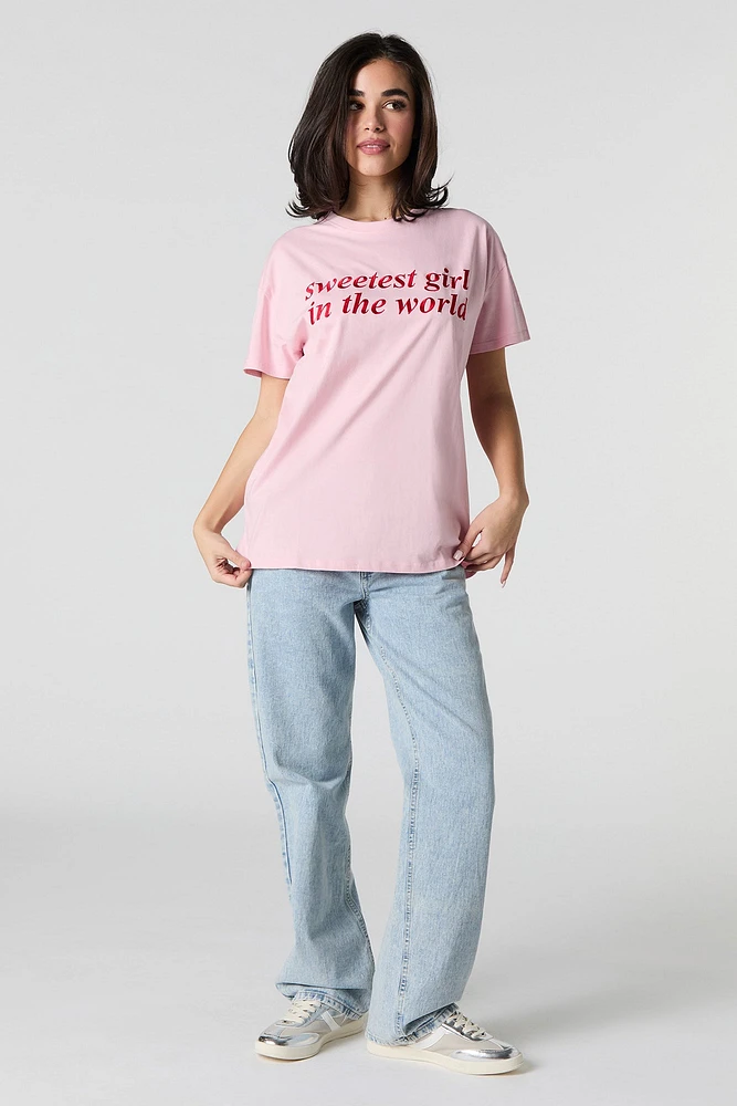 Sweetest Girl Embroidered T-Shirt