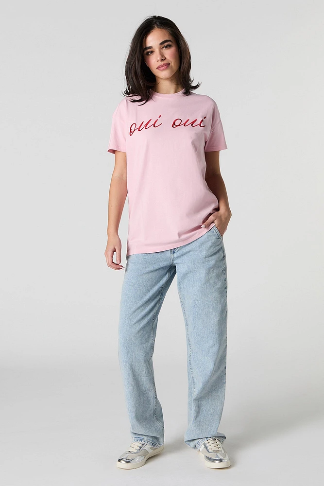 T-shirt avec motif brodé Oui