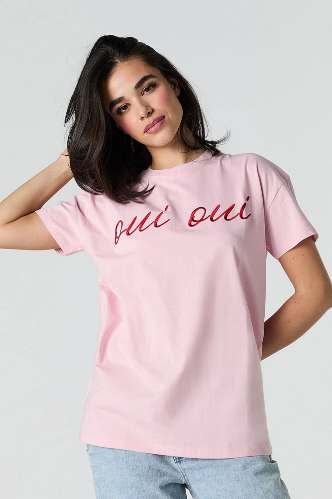 T-shirt avec motif brodé Oui