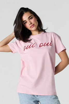 Oui Embroidered T-Shirt