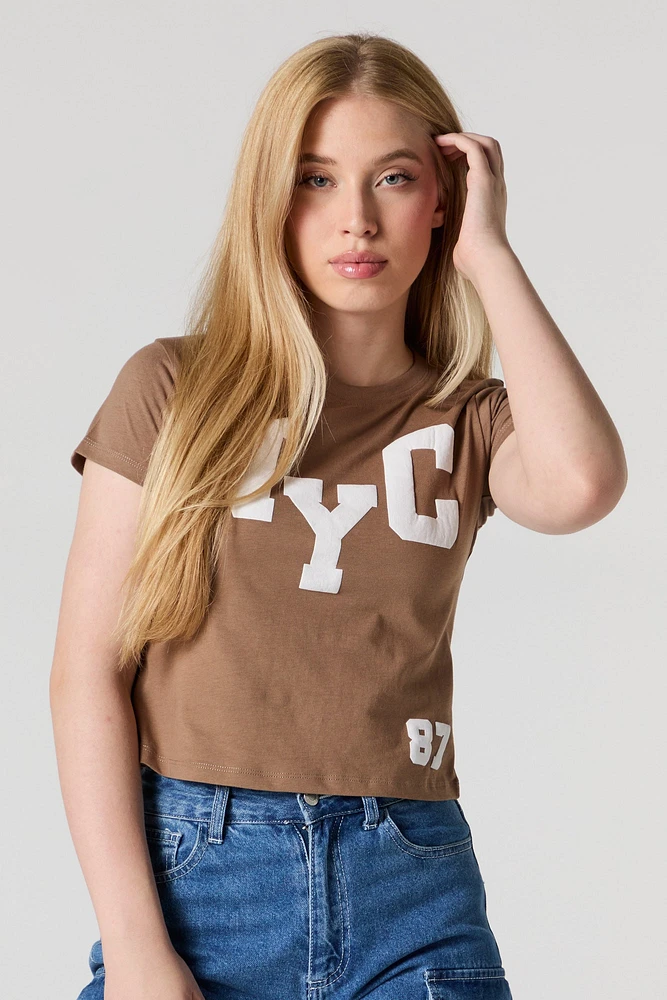 NYC Puff Print Baby T-Shirt