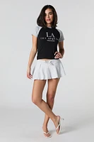 LA Embroidered Raglan T-Shirt