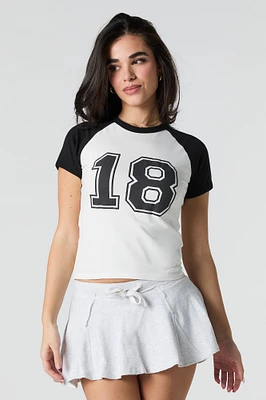 18 Graphic Raglan T-Shirt