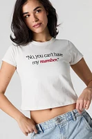 T-shirt court avec motif brodé