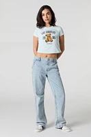 Embroidered Cropped T-Shirt