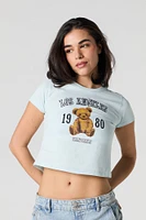 Embroidered Cropped T-Shirt