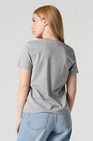 Boston Twill Embroidered Boyfriend T-Shirt