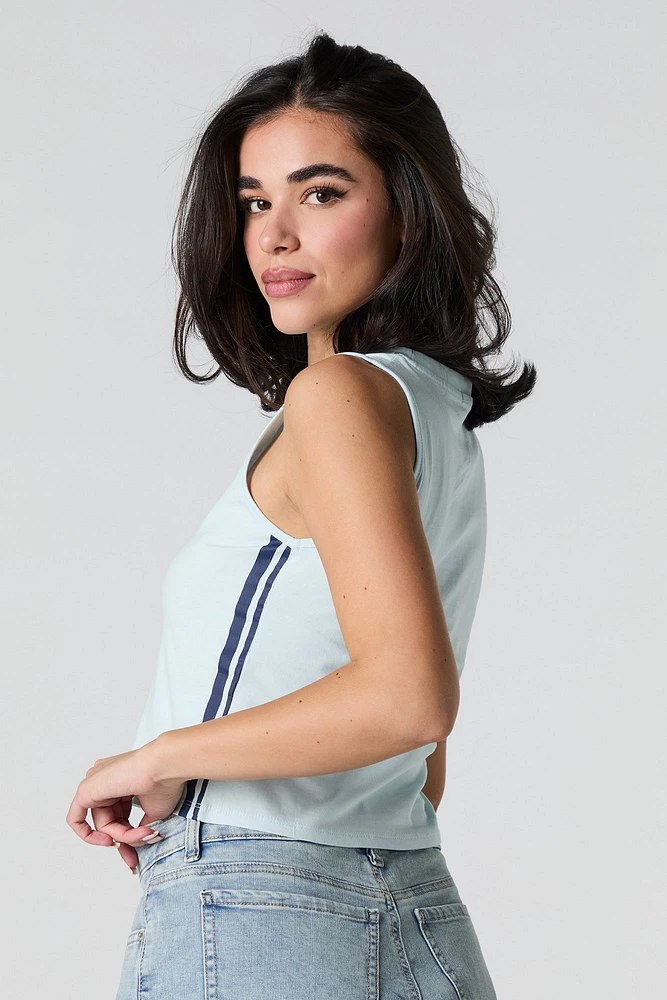 Graphic Cropped Tank