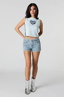 Graphic Cropped Tank
