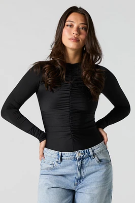 Contour Ruched Long Sleeve Bodysuit