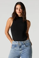 Mock Neck Ruched Bodysuit