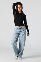 Ribbed Long Sleeve Top