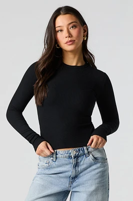 Ribbed Long Sleeve Top