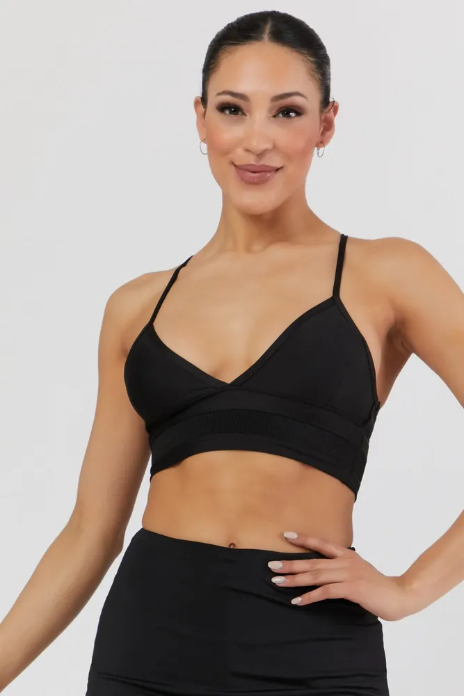 V-Neck Racerback Sports Bra