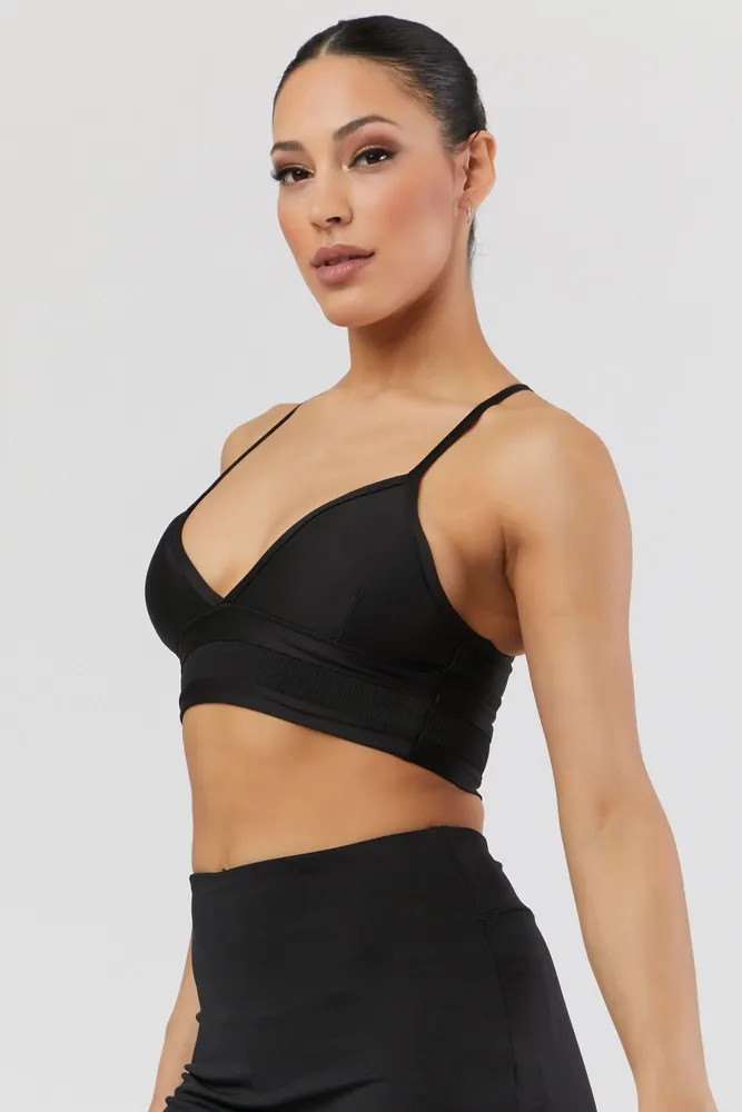 V-Neck Racerback Sports Bra