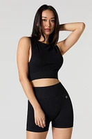 Active Seamless Ribbed Cropped Tank