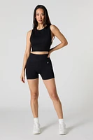 Active Seamless Ribbed Cropped Tank