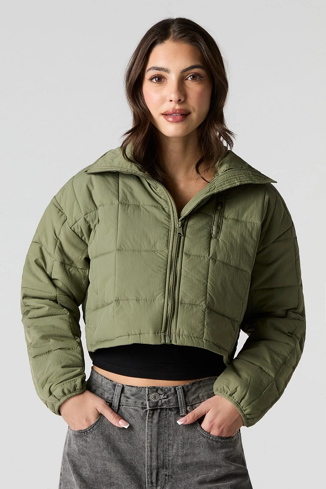 Nylon Quilted Jacket