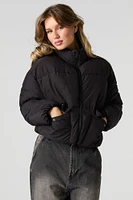 Mock Neck Puffer Jacket