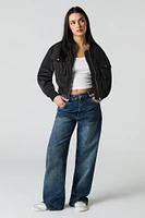 Cropped Bomber Jacket