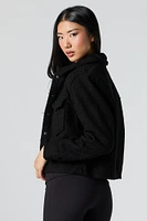 Wool Cropped Shacket